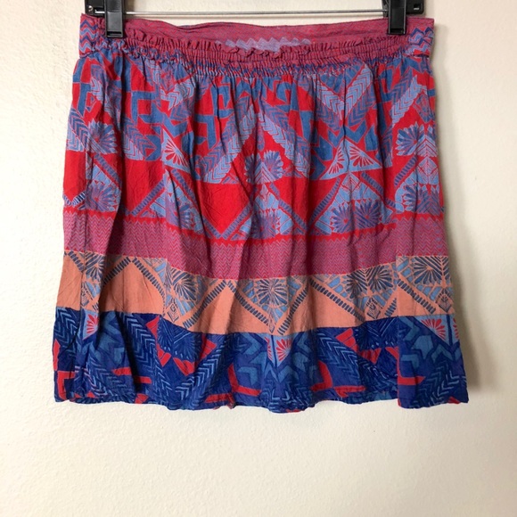 Angie Boho Aztec Print Lightweight Skirt Size XL - Picture 3 of 4